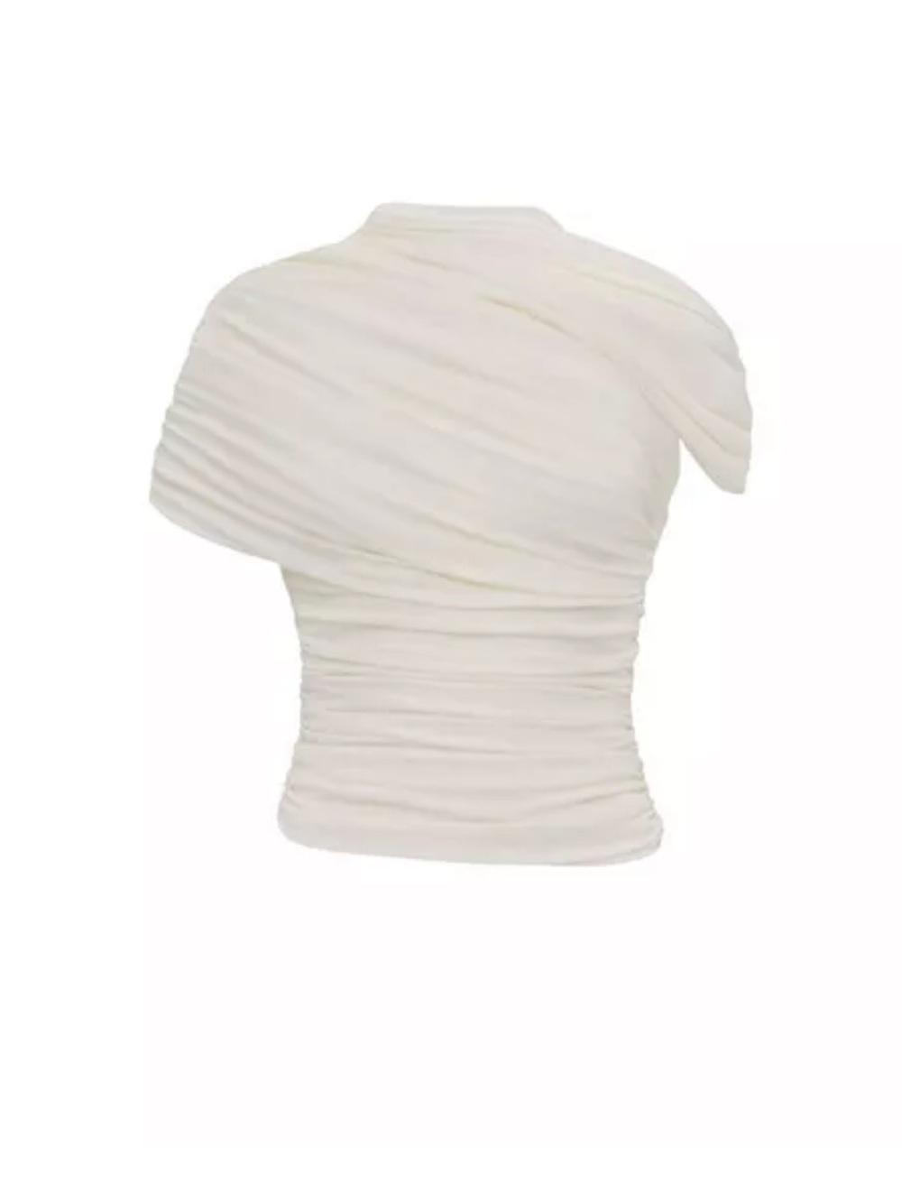 Heiress Beverly Hills The Draped Shoulder Top in Irovy